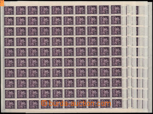 186700 - 1943 Pof.102, Den známky, sestava 6ks kompletních 100ks PA