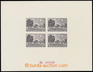 186731 - 1996 facsimile Terezin miniature sheet for Red Cross 1943 - 