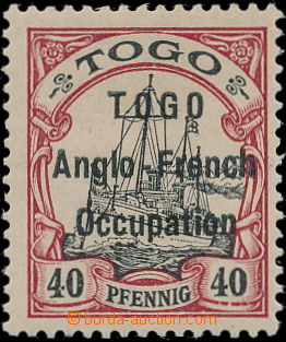 186785 - 1914 SG.H7, German colony TOGO - issue Emperor´s Yacht 40Pf