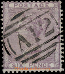 186796 - 1858-1860 ST. CHRISTOPHER, předběžná GB 6P s luxusním r