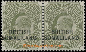 186807 - 1903 SG.29, 29a, 2-páska Edvard VII. 4A olivová, přetisk 