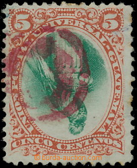 186831 - 1881 Sc.23a, State symbol Kvesal 5C orange / green, INVERTED