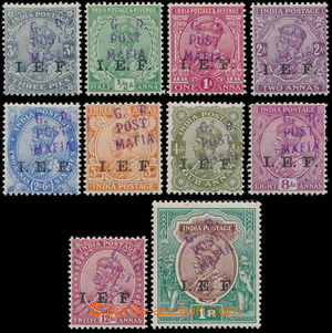 186837 - 1915 MAFIA ISLAND SG.M33-42, přetisky G.R. POST MAFIA na in