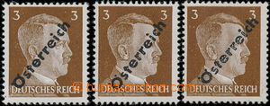 186887 - 1945 UNISSUED Mi.IVb, A. Hitler. 3Pfg orange-brown with Opt 