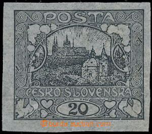 186912 -  ZT E. KAREL / zkusmý tisk hodnoty 20h v černé barvě, ú