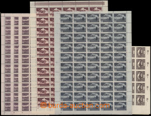 186938 -  comp. 5 pcs of complete sheets III. air-mail issue, 50 pcs 