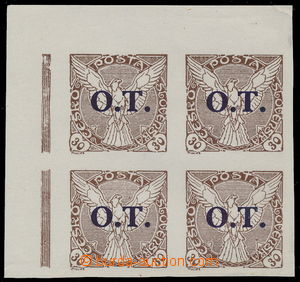 186959 -  Pof.OT3 ST, Sokol 30h brown, UL corner blk-of-4, 2x combina