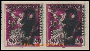 186994 -  ZT  Pof.163, hodnota 90h, zkusmý tisk v černé barvě na 