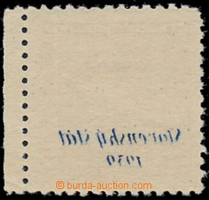 187112 - 1939 Alb.12, Masaryk 1CZK, marginal piece with machine offse