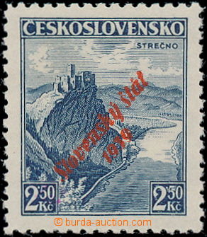 187126 - 1939 Alb.17, Strečno 2,50CZK blue, so-called. ministerial o