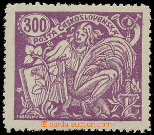 187197 -  Pof.175A, 300h fialová, III. typ, ŘZ 13¾; označeno 