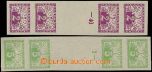 187204 - 1919 Pof.S1Ms(4) + S2Ms(4), 2h purple-red and 5h light green