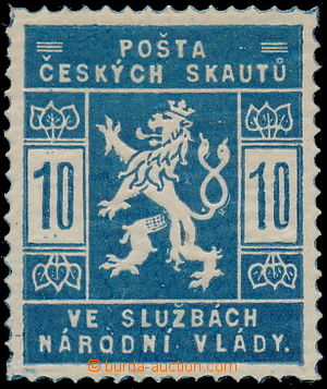 187210 -  Pof.SK1a, 10h světle modrá, kat. 1.500Kč