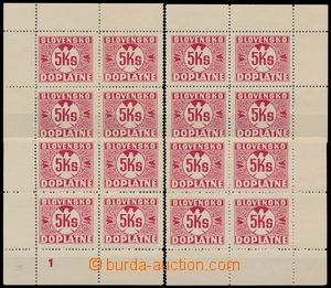 187223 - 1939 Sy.D10Xx, Doplatní 5Ks červená, bez průsvitky, vodo