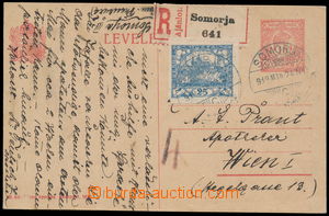 187247 - 1919 CPŘ33, uherská dopisnice 10f červená bez orámován