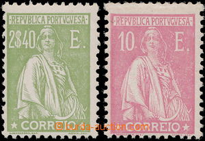 187321 - 1920 Mi.239, 237, Ceres 2.40E light olive and 10E pink; rare