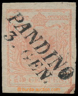 187333 - 1850 Ferch.3, 15Cts HP typ IIa rosa Platte 3, bezvadný kus 