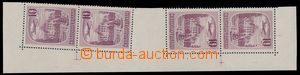 187341 - 1851 Pof.L34, 4-stamps. opposite facing gutter Spa 10CZK, fr