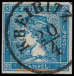 187370 - 1851 Ferch.6IIIb (1854), Modrý Merkur typ 0,6Kr typ IIIb, m