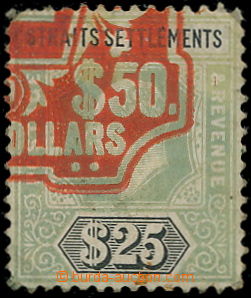 187379 - 1906 SG.139, Edvard VII., $25 šedozelená / černá, s hezk