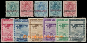 187381 - 1929-1938 Mi.250-254, 422-427, 2 complete airmail sets CORRE
