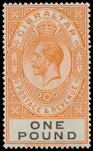 187464 - 1925 SG.107, Jiří V. £1, červeno-oranžová / čern