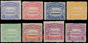 187491 - 1907 SG.1-7, Kanoe 1/2P-1Sh, kompletní, litografie W.E. Smi