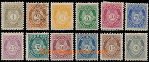 187531 - 1893-1905 selection of 12 stamps Posthorn 1893-1905, i.a. Mi