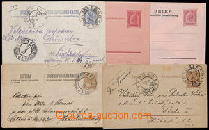 187548 - 1890-1905 PRAGUE PNEUMATIC TUBE POST  comp. of 5 entires, co