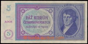 187551 - 1938 Ba.N.2, unissued 5CZK without overprint, set A008