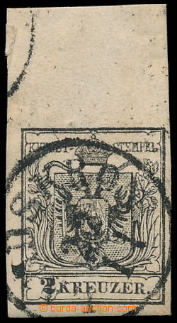 187555 - 1850 Ferch.2MP, typ IIIb, Znak 2Kr černá s horním archov