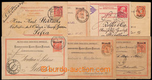 187580 - 1886-1909 LEVANTA  sestava 7ks poštovně prošlých dopisni