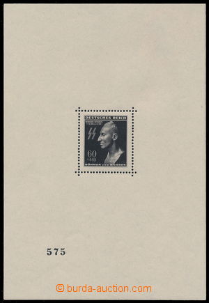187583 - 1943 Pof.A111; Mi.Bl. I, Heydrichův aršík / Heydrich Bloc