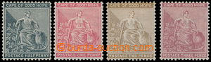 187590 - 1882-1883 SG.40-43, Alegorie ½P - 3P; sestava 4 hodnot,