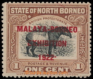 187609 - 1922 SG.253d, Malaya-Borneo Exhibition 1922, přetisk na kra