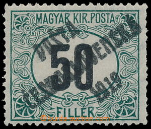 187613 -  Pof.130, Černé číslice 50f, II. typ přetisku; kzy, 2x 