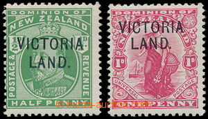 187614 - 1911-1913 SG.A2 a A3, přetisk VICTORIA LAND. ½P tmavě
