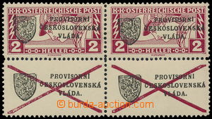 187619 -  Pof.RV20, Prague overprint I (Small Emblem), 2h Express sta