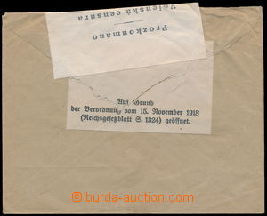 187667 - 1919 firemní dopis zaslaný z Berlína do Liberce, podací 