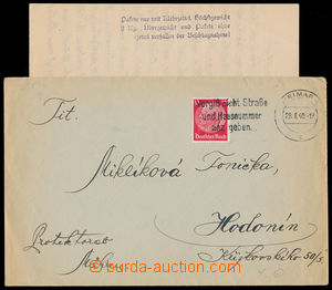 187687 - 1940 KT BUCHENWALD  obálka vyfr. zn. 12Pf, zaslána český