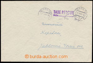 187691 - 1953 cash franked letter sent inland, straight line postmark