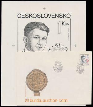 187704 - 1989 Pof.2916, Opletal 1Kčs, engraver předloha (ca. 18x22c