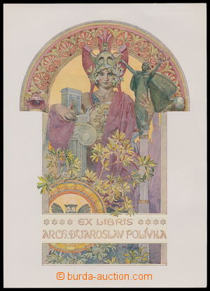 187756 - 1925? MUCHA Alfons (1860–1939) / exlibris Arch. Dr. Jarosl