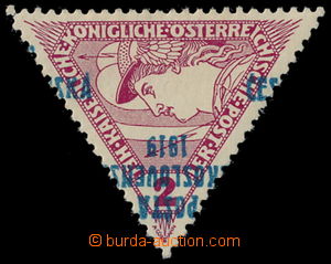 187813 -  Pof.55 production flaw, Triangle 2h brown-red, very horiz. 