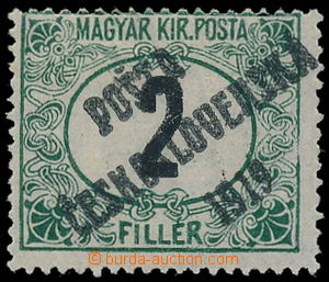 187815 -  Pof.127z, Black numerals 2f, overprint type III., wmk Pz, c
