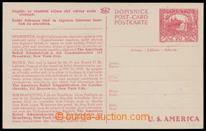 187853 - 1919 CDV16C, Hradčany - dopisnice do USA, česko - anglicko
