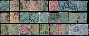 187861 - 1856-1900 EAST INDIA  selection of 27  stamps with portrait 