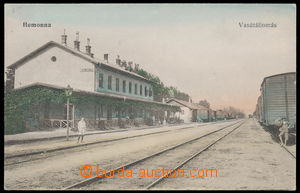 187886 - 1910 HUMENNÉ - HOMONA  nádraží, 1-záměrová, kolorovan