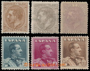 187894 - 1879, 1924 Mi.179, 181, 187, 294A-296A, 6 čistých známek 
