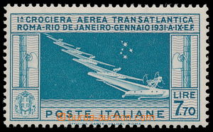 187994 - 1930 Mi.361, Flight Rome - Rio de Janeiro 7,70L; very fine, 